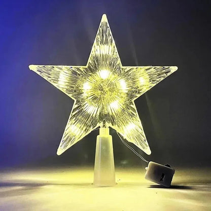 15/18cm Christmas Tree Decoration Stars Warm White Lights Home Room Decor LED Shining Lamp Xmas Festival TopStar Navidad 1.07in