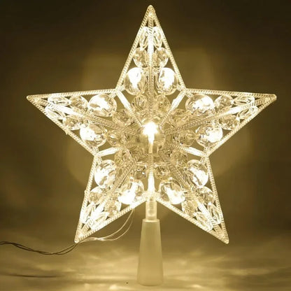 15/18cm Christmas Tree Decoration Stars Warm White Lights Home Room Decor LED Shining Lamp Xmas Festival TopStar Navidad 1.07in