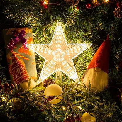 15/18cm Christmas Tree Decoration Stars Warm White Lights Home Room Decor LED Shining Lamp Xmas Festival TopStar Navidad 1.07in