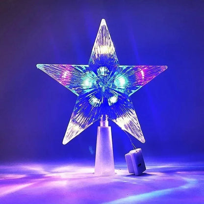 15/18cm Christmas Tree Decoration Stars Warm White Lights Home Room Decor LED Shining Lamp Xmas Festival TopStar Navidad 1.07in