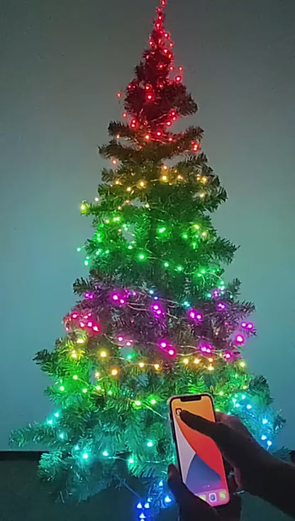 Guirlande LED Bluetooth – 5M/– Contrôle via App & Effets Musicaux